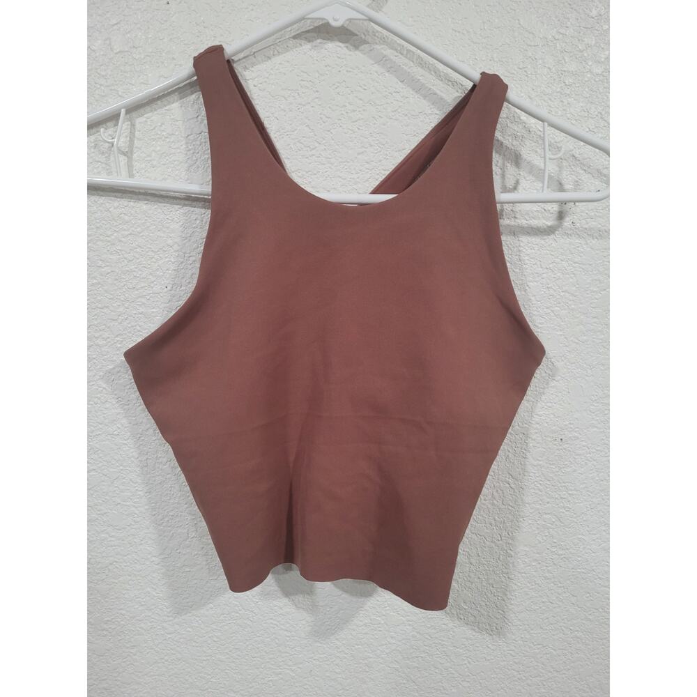 Nike Women's Yoga Brown Sports Bra with Camo Swoosh Dri Fit‎ Size Small #14